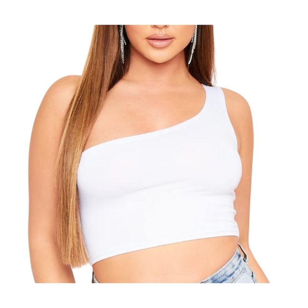 Missy Empire Womens/Ladies One  Crop Top / White